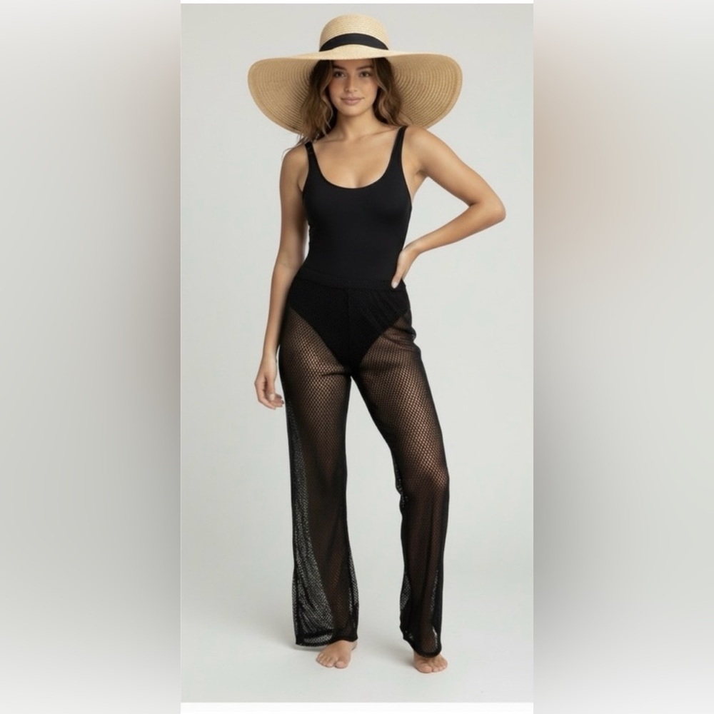 Black Mesh Pants Size 3X New With Out Tags - Picture 4 of 7